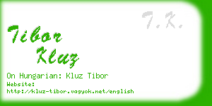 tibor kluz business card